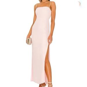 Revolve Dress Superdown Addison Maxi Dress in Blush Sz XS NWT Wedding Guest Prom